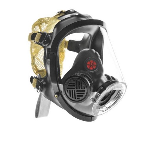 New Scott AV-3000 HT Firefighter SCBA Mask – Medium Size With 5-Point Kevlar Headnet