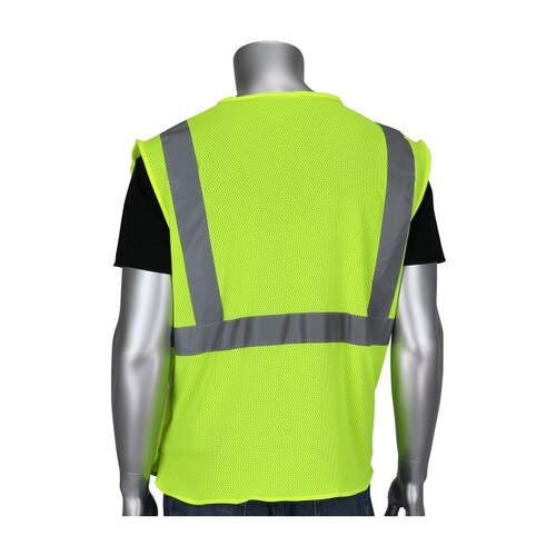 PIP® ANSI Type R Class 2 Three Pocket Mesh Breakaway Vest