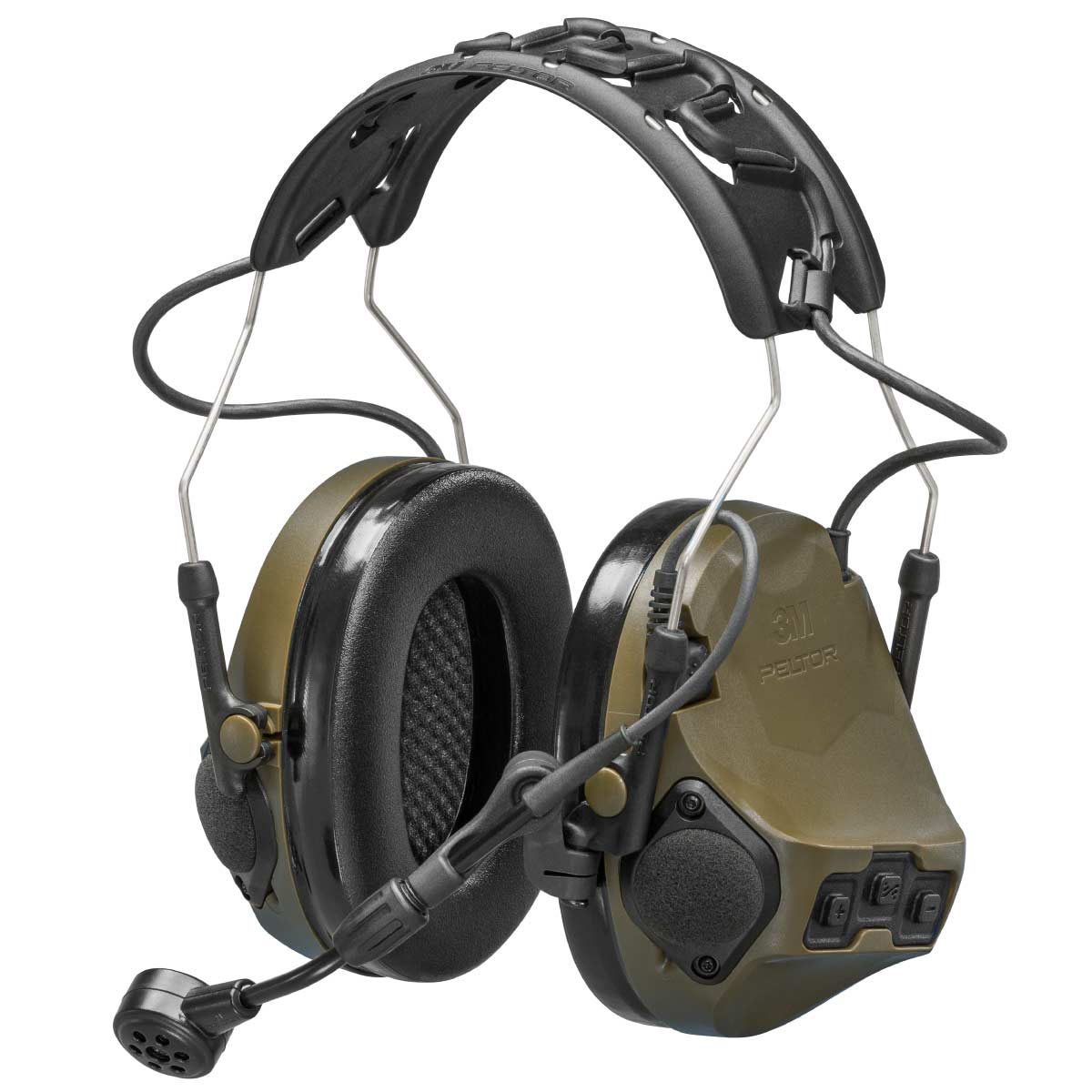 3M™ PELTOR™ ComTac VII Headset, Green | Municipal Emergency