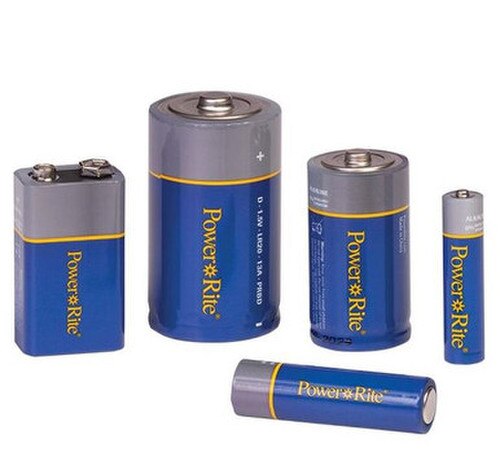 Power Rite® AAA Alkaline Battery, 4/Pkg