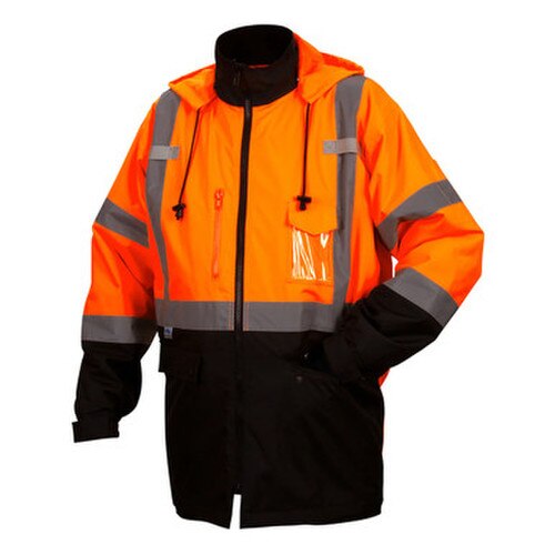 Pyramex RP3120 Type R Class 3 Black Bottom Parka w/ Removable Fleece ...
